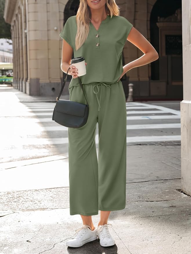 LILLUSORY Two Piece Lounge Sets for Women Vacation Beach Travel Airport Fall Outfits Casual Cruise Fashion 2026 - Image 2