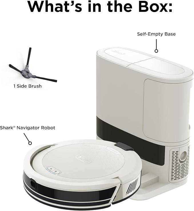 Shark Navigator | Robot Vacuum Cleaner with Powerful Suction for Pet Hair, Rugs, Carpets & Hard Floors | Bagless Self-Empty Base | 30-Day Capacity | SmartPath LiDAR Navigation | White | AV2110S ​ - Image 10