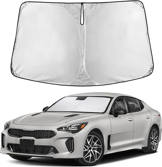 EcoNour Windshield Sunshade Compatible for Kia Stringer 2018-2021 2022 2023, Sun Visor for Front Windshield & Window Sun Shade Cover, UV Heat Blocker & Protector, Car Accessories by EcoNour
