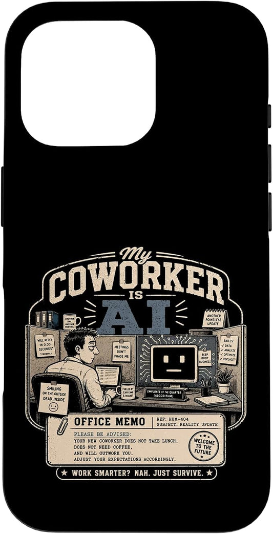 My Coworker is AI Office Humor Funny Workplace Replacement Case for iPhone 16 Pro by Unknown