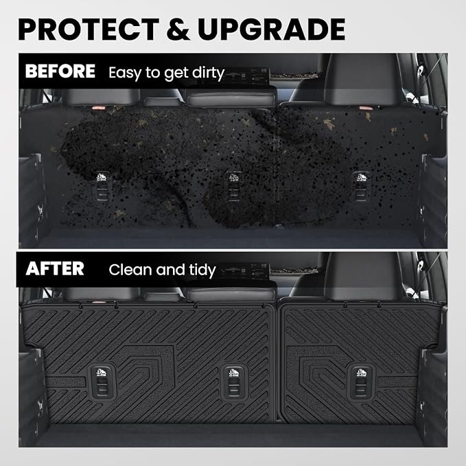 LASFIT Rear Seat Back Protector for Honda Passport 2026, All Weather TPE Pet Friendly Custom Fit Passport Second Row Back Seat Cover Mat Liner Accessories, Black - Image 4
