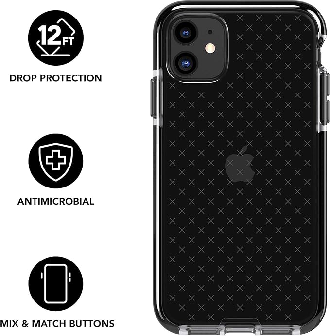tech21 Evo Check for Apple iPhone 11 - Germ Fighting Antimicrobial Phone Case with 12 ft. Drop Protection - Image 2