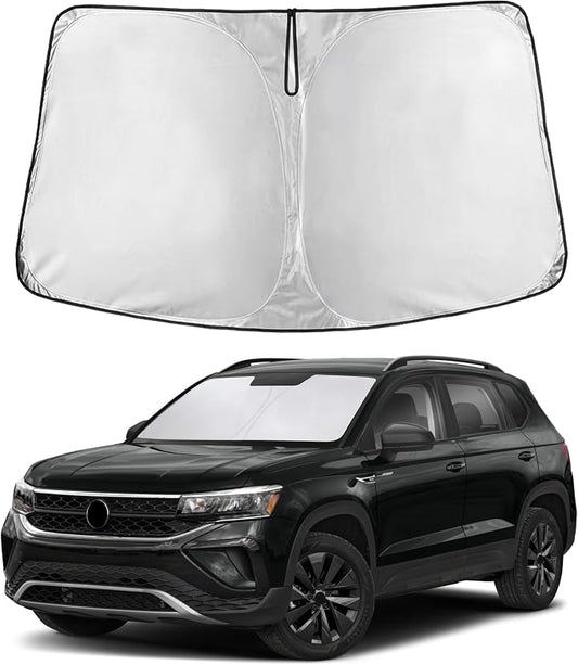 EcoNour Windshield Sunshade Compatible for Volkswagen VW Tiguan 2018-2023 2024 2025 2026 Sun Visor for Front Windshield & Window Sun Shade Cover, UV Heat Blocker & Protector, Car Accessories by EcoNour