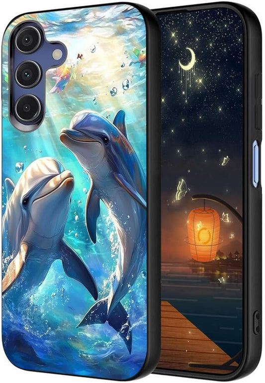 Designed for Galaxy A16 5G Phone Case,Slim Silicone Shockproof Protective Case for Galaxy A16 5G 6.7 inch,Dolphin by Unknown