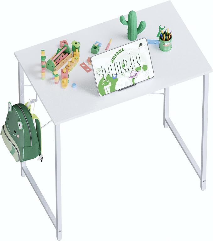 Pamray 23 Inch Computer Desk for Small Spaces, Home Office Work Desk with Headphone Hook, Small Office Desk Study Writing Table by PAMRAY