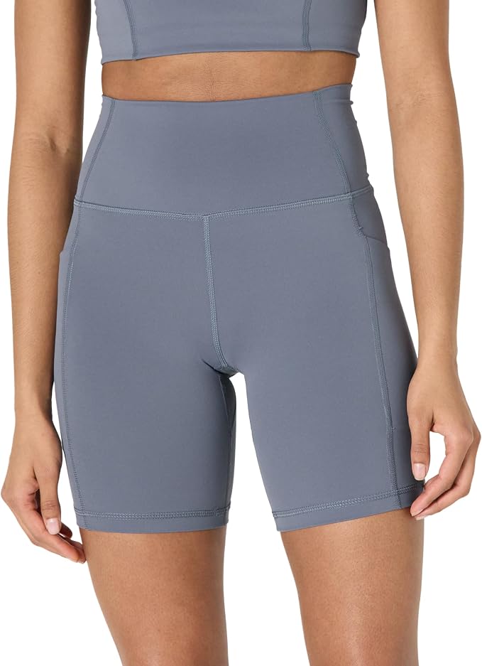 Amazon Essentials Women's Active FormFlex Buttery Soft High Waist Biker Shorts by AmazonEssentials