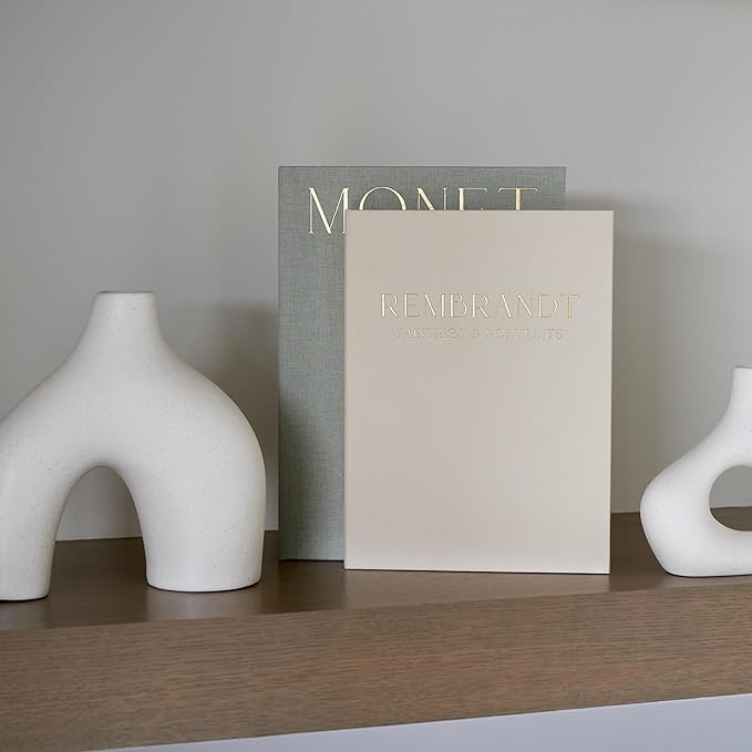 ZICOTO Set of 2 Beautiful Decorative Linen Books - Aesthetic Faux/Fake Books for Modern Home Decoration on Coffee Table, Bookshelf or Mantel - Stylish Keepsake Box and Photo Storage Solution - Image 7