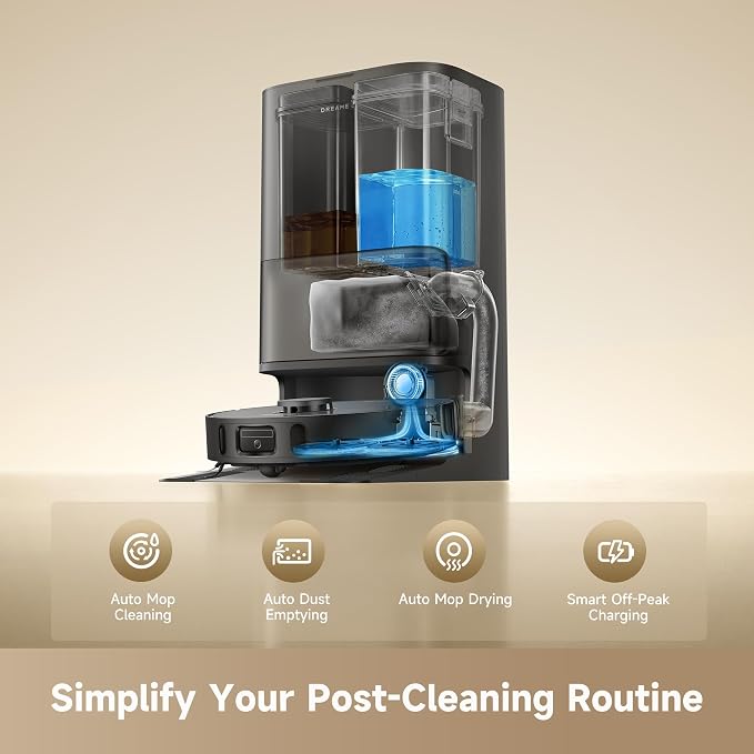 dreame D30 Ultra CE Robot Vacuum and Mop, 25,000Pa Powerful Suction | 0.41in Mop Lifting, Multifunctional Base Station, Auto Dust Emptying & Mop Self-Cleaning, Smart Obstacle Avoidance, Black - Image 3
