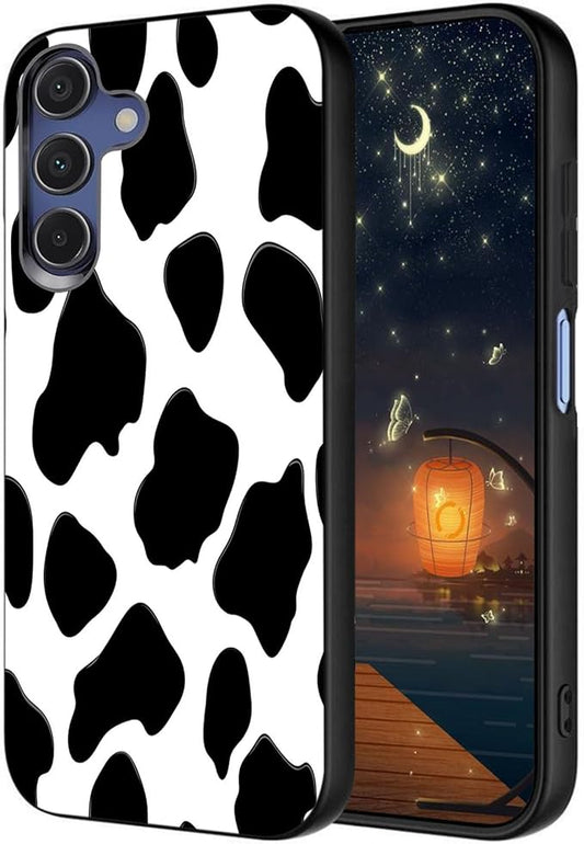 Designed for Galaxy A17 5G Phone Case,Slim Silicone Shockproof Protective Case for Galaxy A17 5G 6.7 inch,Cow Print by Unknown