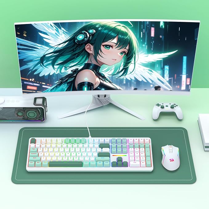 Redragon K745 HE Wired Hall-Effect Magnetic Rapid Trigger Gaming Keyboard | Multi-Function Control Wheel, Silky POM 8K Switches for Valorant & FPS Precision, Zero Delay, Practical 108-Key, PRO Software - Image 7