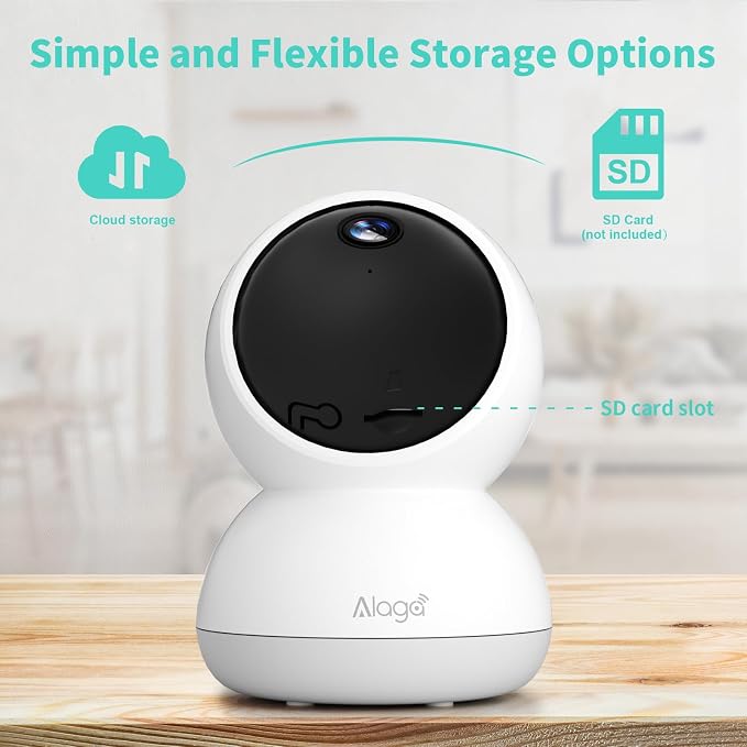 Indoor Camera, 3K HD Indoor Security Camera, 360° Pan/Tilt Pet Camera, 2-Way Audio, Siren, Night Vision, Baby/Pet Monitor with Phone App 2.4G and 5G WiFi, Compatible Alexa and Google Assistant - Image 8