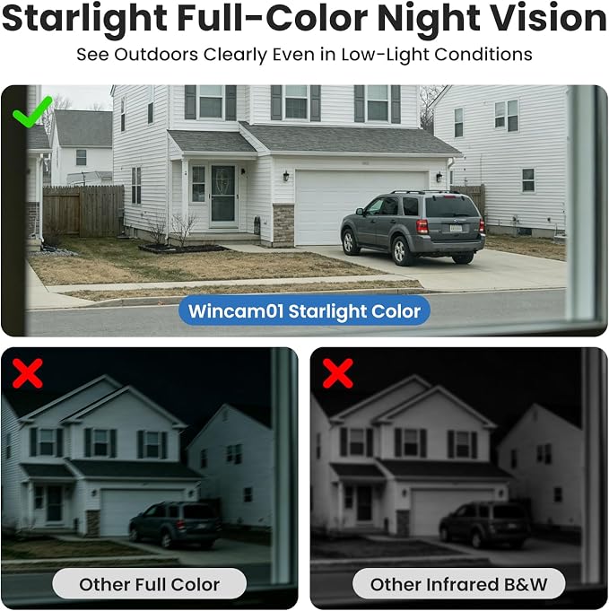 SOLIOM 5MP Window Camera with LCD Touchscreen,Indoor Camera for Home Security Outdoor,24/7 Recording,Anti-Glare Color Night Vision,AI Motion Detection, No-Drill Install for Apartments & Rentals - Image 5