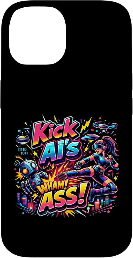 Tech Human vs AI Case for iPhone 14 by Unknown
