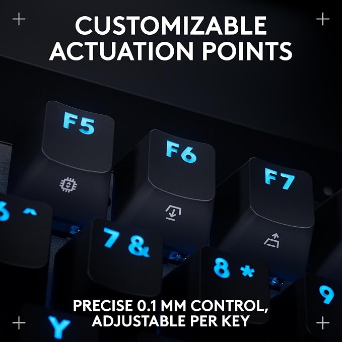 Logitech G PRO X TKL Rapid Tenkeyless Gaming Keyboard (Hall-Effect) - Black | Hall-Effect Magnetic Analog Switches with Rapid Trigger, Lightsync RGB, Detachable USB-C Cable, Volume Roller & Media Buttons - Image 4