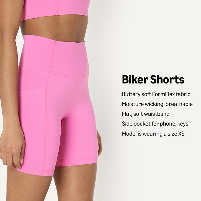 Amazon Essentials Women's Active FormFlex Buttery Soft High Waist Biker Shorts - Image 3