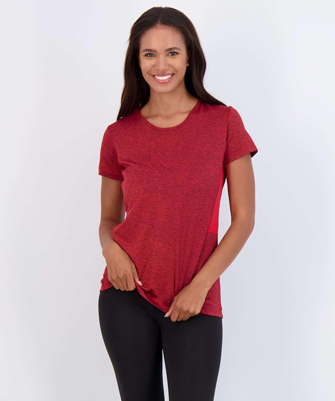 5 Pack Women's Dry Fit Short Sleeve Athletic Gym Workout Running Tops | Available in Plus Size, Exercise, Sports, Fitness, Quick Dry, Cooling, Moisture Wicking, Loose Basic Tees, Yoga, Pilates - Image 2