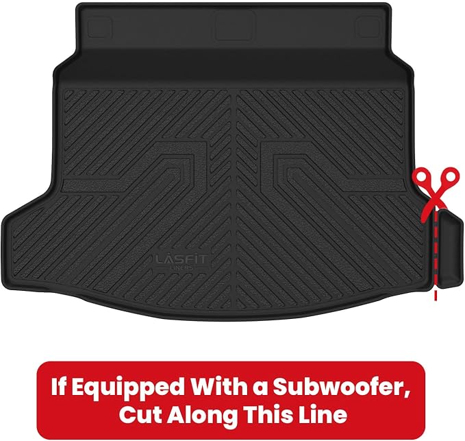 LASFIT Floor Mats & Trunk Mat for 11th Gen Honda Civic Hatchback(Not for Hybrid) 2026 2025 2024 2023 2022, All Weather Custom Fit TPE Car Floor Liners,1st & 2nd Row & Trunk Liner - Image 5