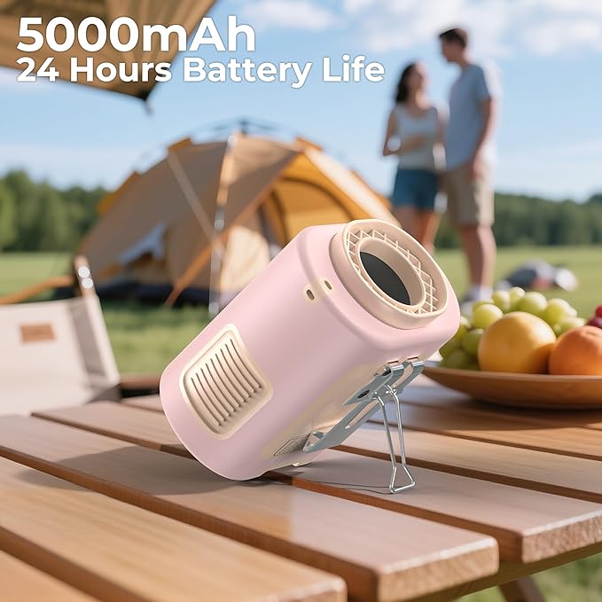 AMACOOL Mini Portable Waist Fan Clip on, Birthday Gifts for Mother Mom Her Girl, 13000RPM Rapid-Cooling Personal Neck Fans, Wearable Shirt Belt Fan for Women Men Outdoor Work Jobsite Travel Camping - Image 3