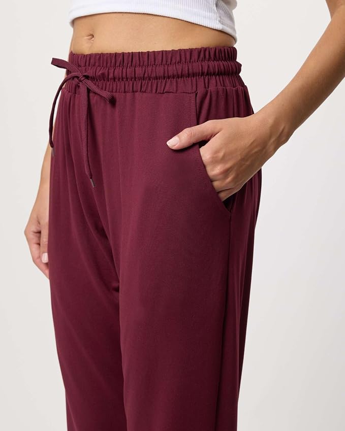 3 Pack Women's Lounge Joggers Sweatpant Active Athletic Yoga Workout Pocket | Available in Plus Size, Ladies Casual, Drawstring Gym Pants, Sleep Bottoms, Hiking, Running, Fitness, Exercise, Pajama, Soft - Image 4