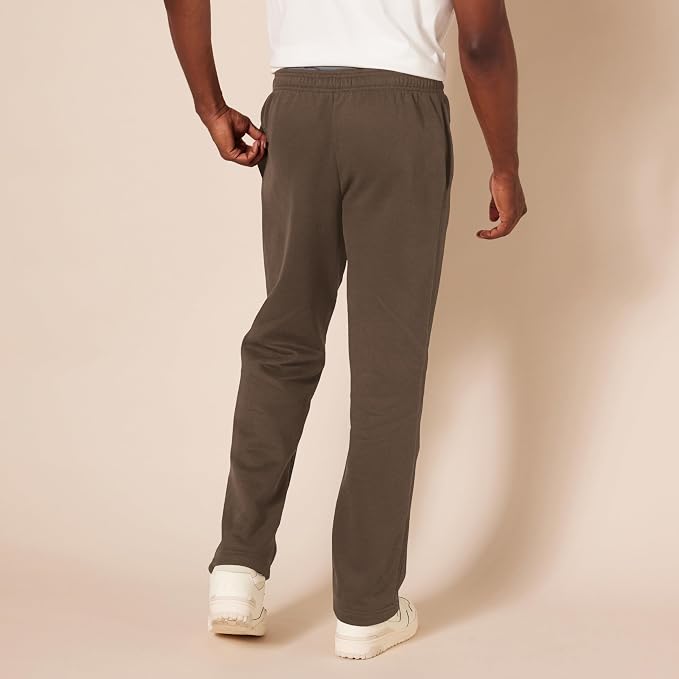 Amazon Essentials Men's Relaxed Straight Leg Fleece Open Bottom Sweatpant (Available in Big & Tall) - Image 3