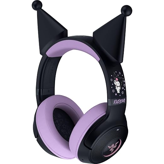 Razer Kraken Kitty V2 BT Wireless RGB Headset, Kuromi Edition | Chroma RGB Kitty Ears & Earcups, Bluetooth 5.2, 40 mm Drivers, Noise-cancelling Mics, Lightweight, USB-C, 40 Hr Battery - Image 8