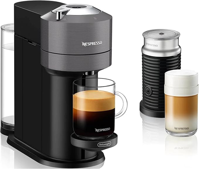 Nespresso Vertuo Next Coffee and Espresso Machine by De'Longhi with Milk Frother, 8 ounces, Dark Grey by Unknown