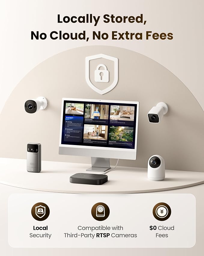 SwitchBot AI Hub, AI Smart Home Hub with OpenClaw Support, Local NVR Camera Storage, Home Assistant Pre-Installed, Matter Bridge, Dual-Band Wi-Fi, 16GB MicroSD Included - Image 5