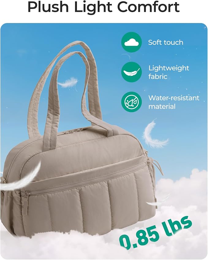 BAGSMART Duffle Bag for Travel, Gym Bag for Women, Weekender Carry on Bag | PVC Wet Pocket, Airline Approved Personal Carry-on Size, Fits Under-seat, One Bag for Gym, Travel, Hospital, Overnight - Image 4