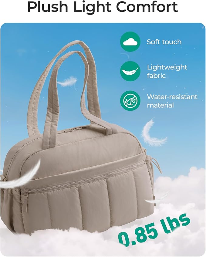 BAGSMART Duffle Bag for Travel, Gym Bag for Women, Weekender Carry on Bag | PVC Wet Pocket, Airline Approved Personal Carry-on Size, Fits Under-seat, One Bag for Gym, Travel, Hospital, Overnight - Image 5