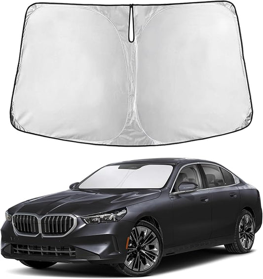 EcoNour Windshield Sunshade Compatible for BMW 5 Series 2024 2025 2026 (530i, 530i xDrive, 540i xDrive, The 550e xDrive) Sun Visor for Window Sunshade Cover, UV Protector, Car Accessories by EcoNour