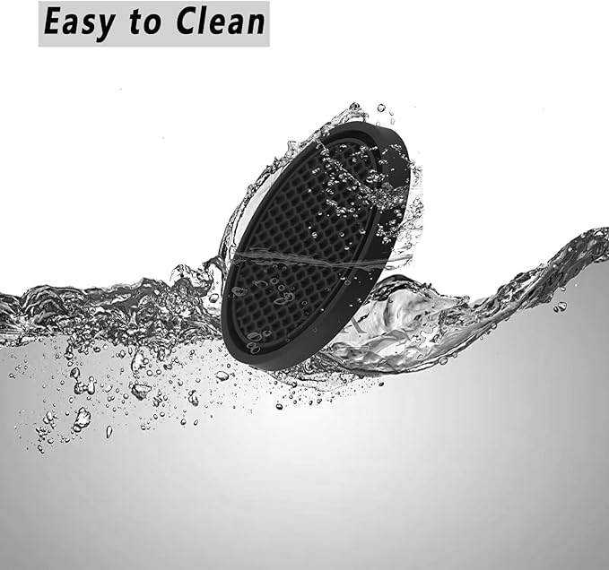 ZSDY Car Cup Coaster, 4PCS Universal Auto Non-Slip Cup Holder Embedded in Ornaments Silicone Coaster, Car Interior Accessories Sets, Black - Image 3