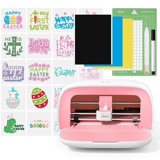 Likcut Vinyl Cutter Machine, AI Image Generation Cutting Machine Glee S501 for DIY Joy, Portable Smart Cutting Tool for Crafter, Sticker Decal Maker for Custom Stickers, Crafts for Adults by CreateDIYCraftyFunwithLikcut