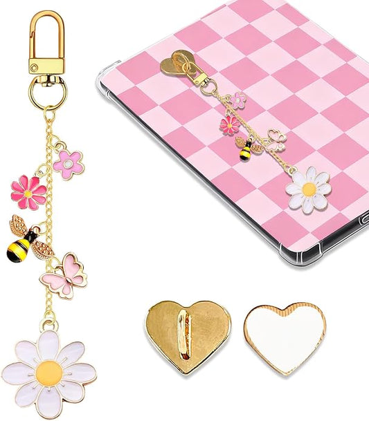 Charm Chains for Kindle,Cute E-reader Phone Charm Bracelets Accessories Compatible for Kindle E-Reader Phone iPad AirPod,Gifts for Reader Booklovers by Unknown