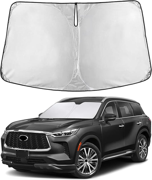 EcoNour Windshield Sunshade Compatible for Infiniti QX60 2014-2019 2020 2021, Sun Visor for Front Windshield & Window Sun Shade Cover, UV Heat Blocker & Protector, Car Accessories by EcoNour