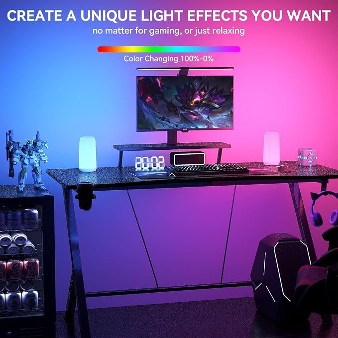 Touch Bedside Table LED Lamp, [Sleek Design & RGB Mode] Multi-Color Dimmable with Warm White Lights, Birthday Gifts for Women Mom, Smart Nightstand Small Lamp for Bedroom Living Room Home Decor - Image 7