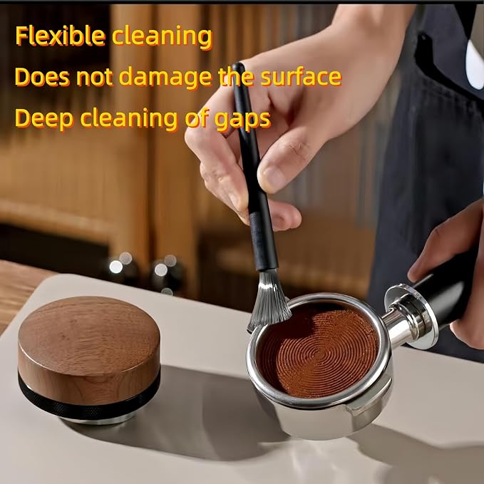 3-Piece Coffee Brush Grinder Cleaning Tool Household Cleaning Brush Set For Removing Coffee Grounds and Table Top Bar Coffee Powder - Image 4