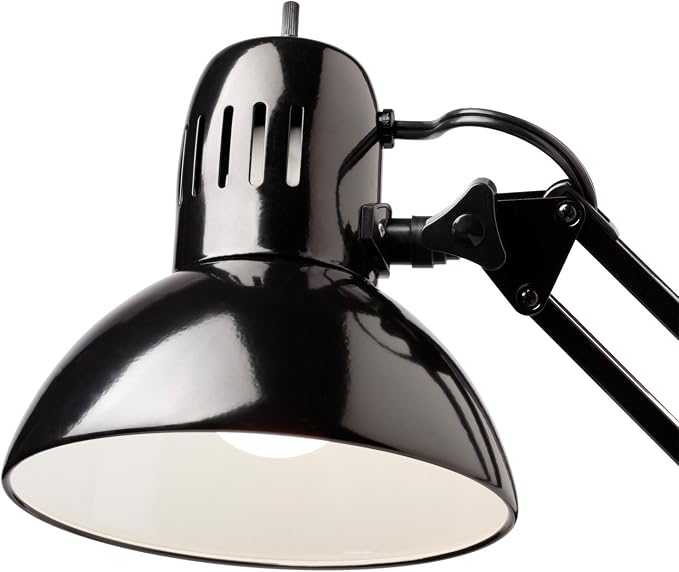 Globe Electric 12641 Architect 32" Swing-Arm Clamp-On Lamp, Black Architect, Finish, LED Bulb Included - Image 6