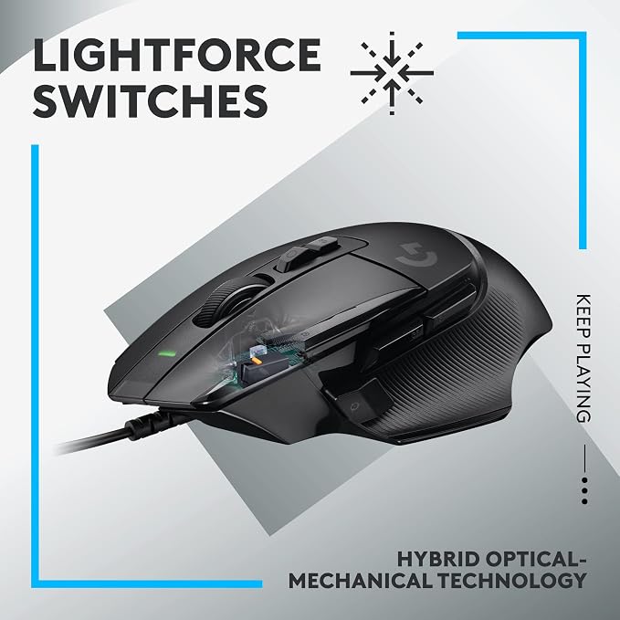 Logitech G502 X Wired Gaming Mouse + G335 Wired Gaming Headset - Black - Image 2