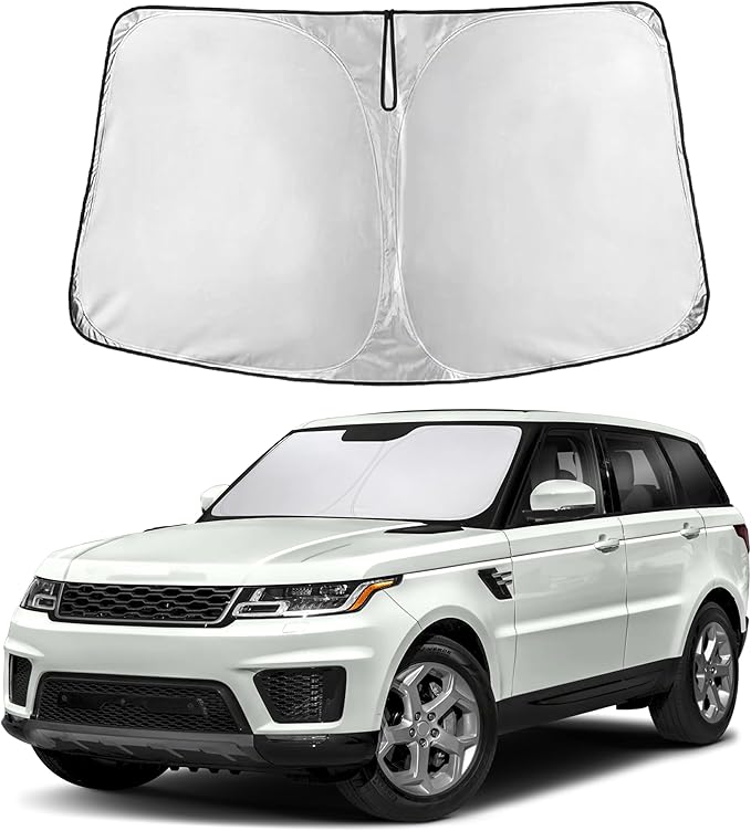 EcoNour Windshield Sunshade Compatible for Land Rover Range Rover Sport 2014-2020 2021 2022, Sun Visor for Front Windshield & Window Sun Shade Cover, UV Heat Blocker & Protector, Car Accessories by EcoNour