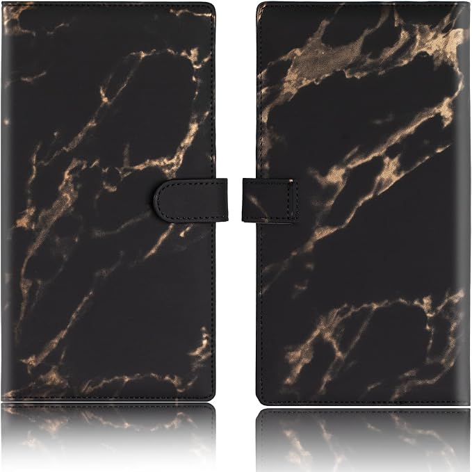 TOURSUIT Car Registration and Insurance Card Holder, Marble Black | Vehicle License Document Organizer, Glove Box Compartment, Interior Car Accessories, For Women Men - Image 3