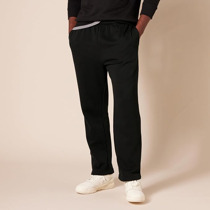Amazon Essentials Men's Relaxed Straight Leg Fleece Open Bottom Sweatpant (Available in Big & Tall) - Image 6