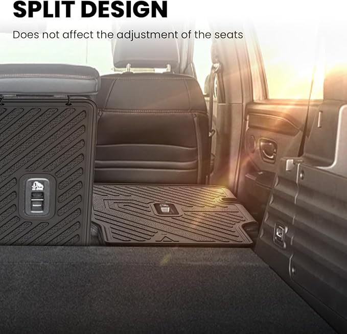 LASFIT Rear Seat Back Protector for Honda Passport 2026, All Weather TPE Pet Friendly Custom Fit Passport Second Row Back Seat Cover Mat Liner Accessories, Black - Image 5
