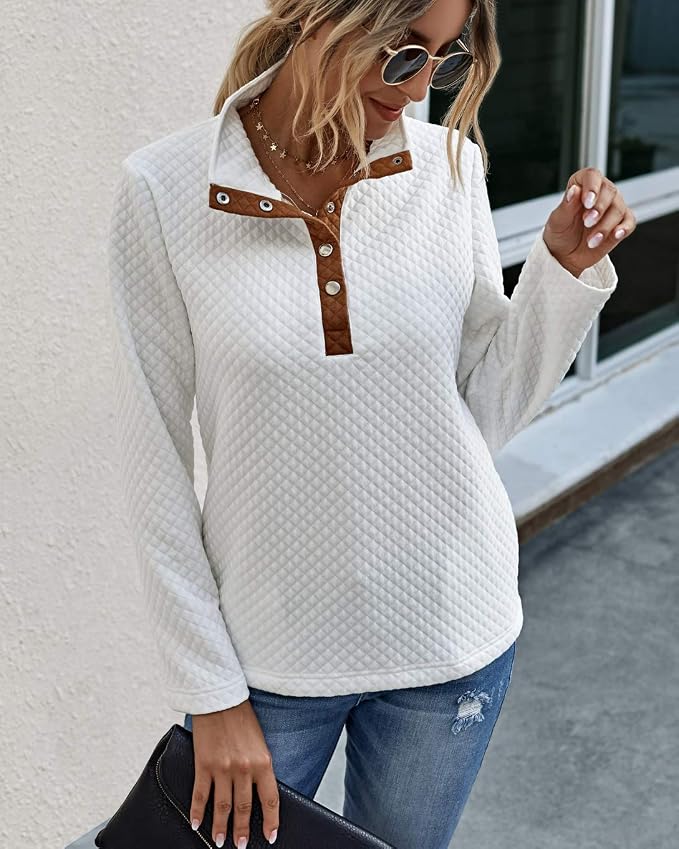BTFBM Women Fashion Quilted Pattern Lightweight Zipper Long Sleeve Plain Casual Ladies Sweatshirts Pullovers Shirts Tops - Image 2