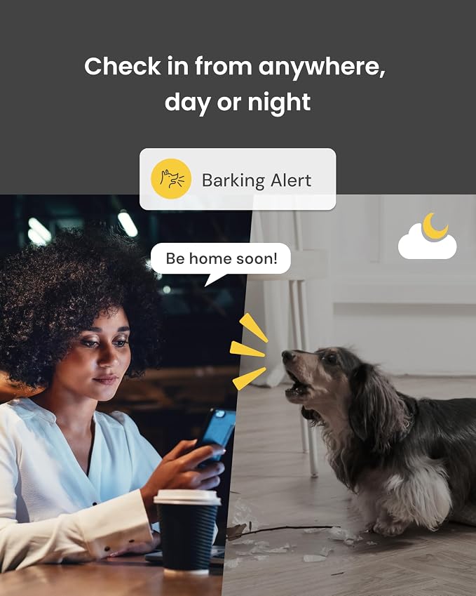 Furbo 360° Dog Camera: Basic See, Talk & Toss Features, No AI Alerts, No Subscription Required, Pet Security Cam w/Barking Alerts, Rotating View, Treat Toss, 2-Way Audio, Smart Home Puppy Monitoring - Image 6