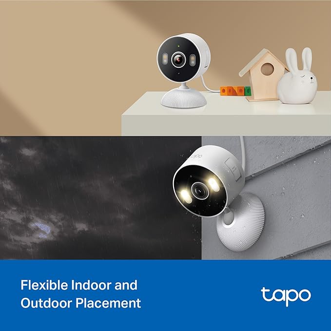 Tapo 2K Indoor/Outdoor Wired Security Camera - Works as a Baby Monitor & Pet Camera, Person/Motion/Baby Cry Detection, 2-Way Audio, Siren, Subscription-Free Local Storage or Optional Cloud, C113 - Image 2