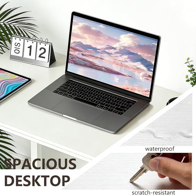 BestOffice Computer Desk,Home Office Desk, Modern Simple Style for Home Office Study Writing (White, 32 Inch) - Image 4