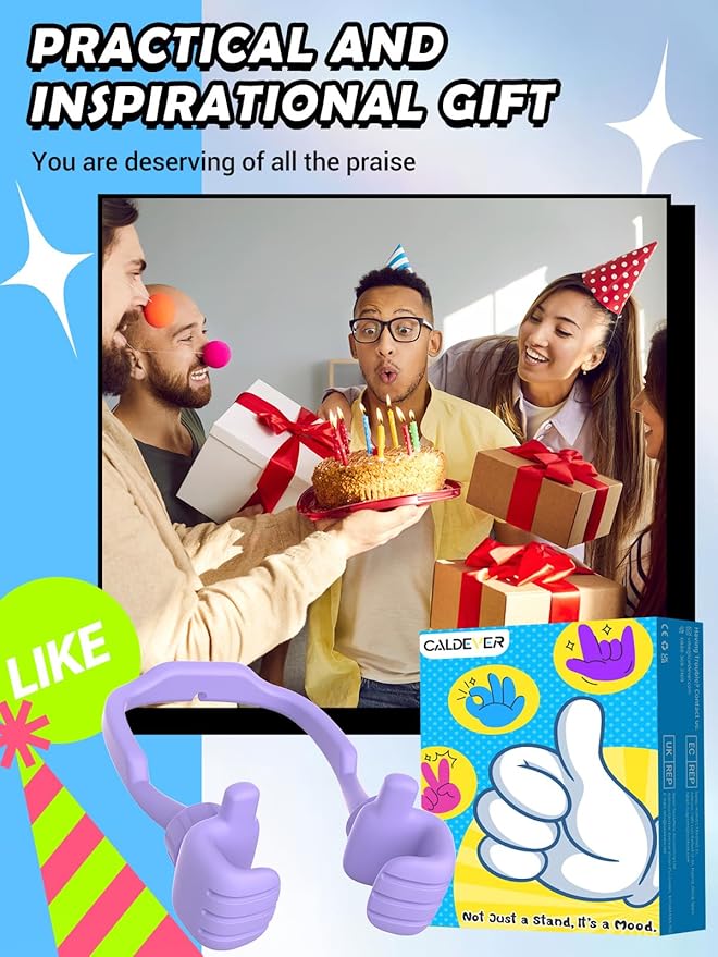 Graduation Gifts for Girls Boys Cell Phone Holder: Funny Gifts for Teens Teenager Tween Women Kids Adults Thumb Up Cell Phone Stand Stand Stocking Stuffers Birthday Gadget Gift Trendy Stuff Ideas - Image 2