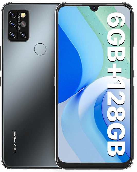UMIDIGI A9 Pro Cell Phone, Helio P60, 8GB+128GB Expandable 256GB, 6.3 Inch FHD Touch Screen, Double-Sided 2.5D Curved Glass, 48MP Quad Camera, 4150mAh, Dual SIM 4G Volte by UMIDIGI