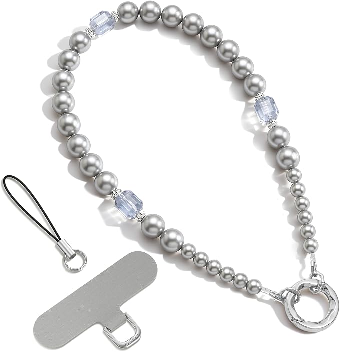 SURPHY Phone Charm, Handmade Beaded Phone Wrist Strap with Tether Tab | Phone Charm Strap, Phone Chain with Premium Metal Buckle, Wrist Strap Fits Cellphone Cases, Wallets, Bags, Keys by SURPHY