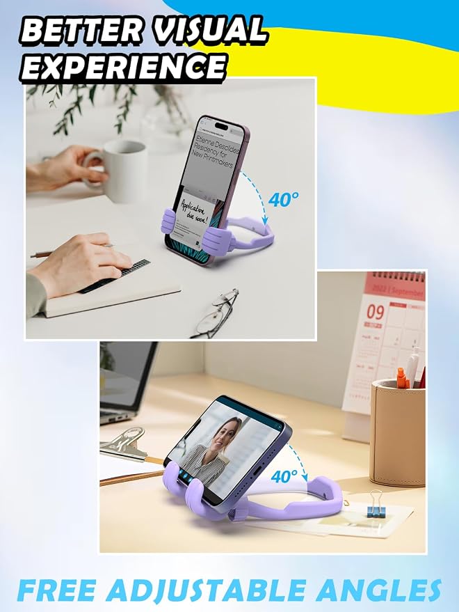 Graduation Gifts for Girls Boys Cell Phone Holder: Funny Gifts for Teens Teenager Tween Women Kids Adults Thumb Up Cell Phone Stand Stand Stocking Stuffers Birthday Gadget Gift Trendy Stuff Ideas - Image 4